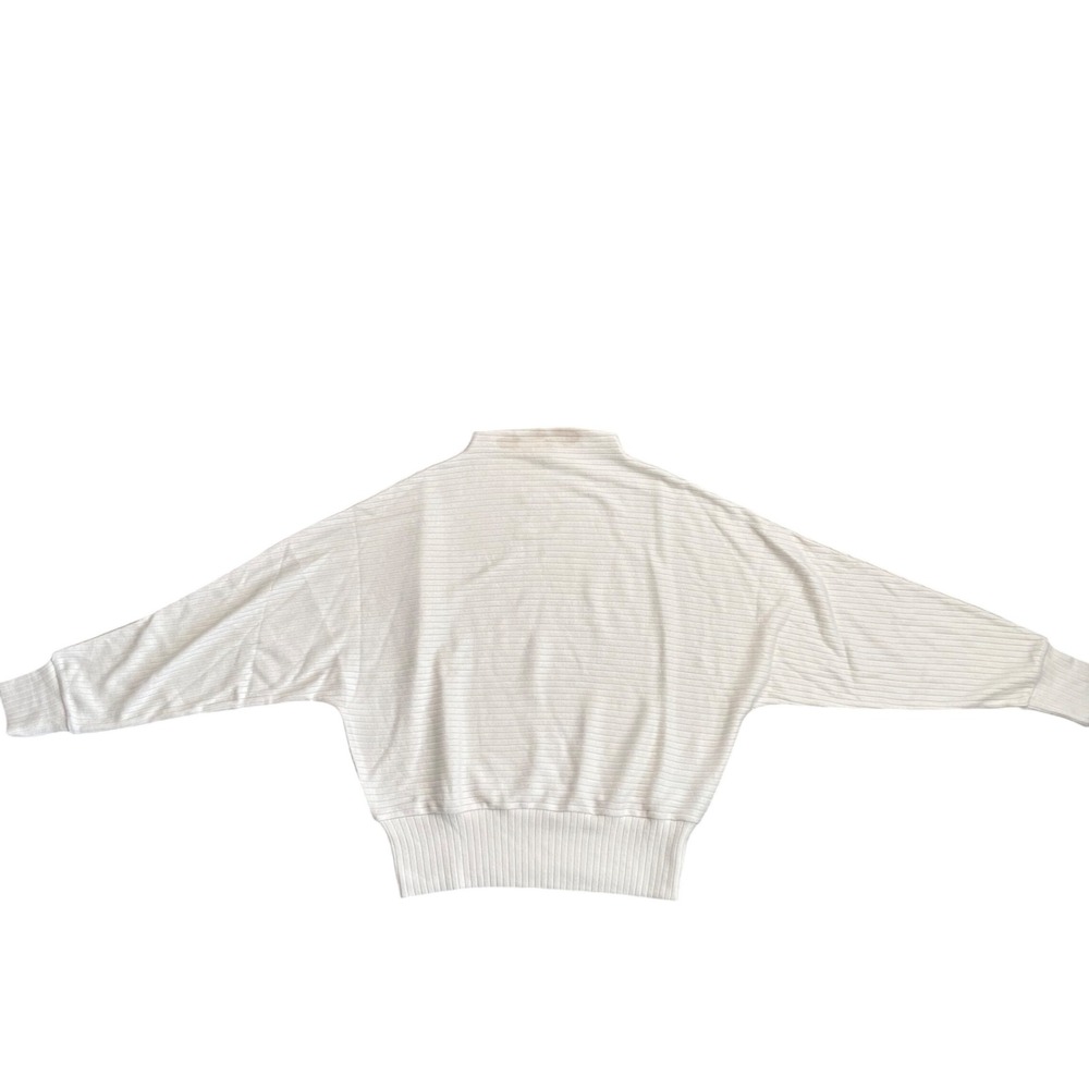 Madewell Ribbed Mockneck Dolman Top Womens‎ Medium Cream NY313 - Picture 2 of 8